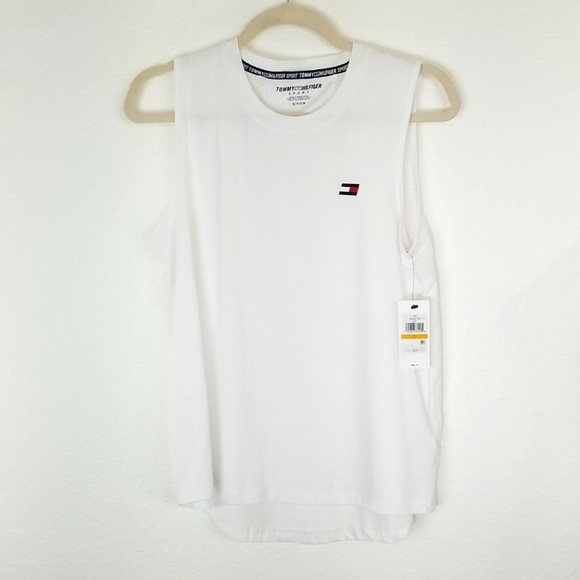 *NEW* TOMMY HILFIGER White Sport Tank, size Small - Picture 1 of 7